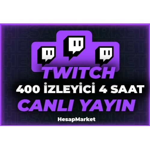  400 ⭐ TWİTCH ⭐ CANLI YAYIN İZLEYİCİ